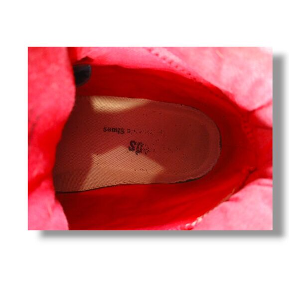 Pro Keds Sneaker Size 12 Black Red Leather Upper  Royal Plus Hi D-Ring Rare 2011 - Picture 12 of 16